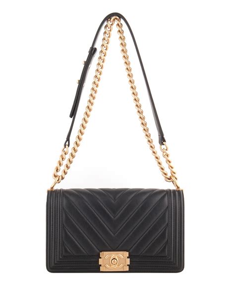 chanel black chevron medium boy bag|chanel boy bag inside.